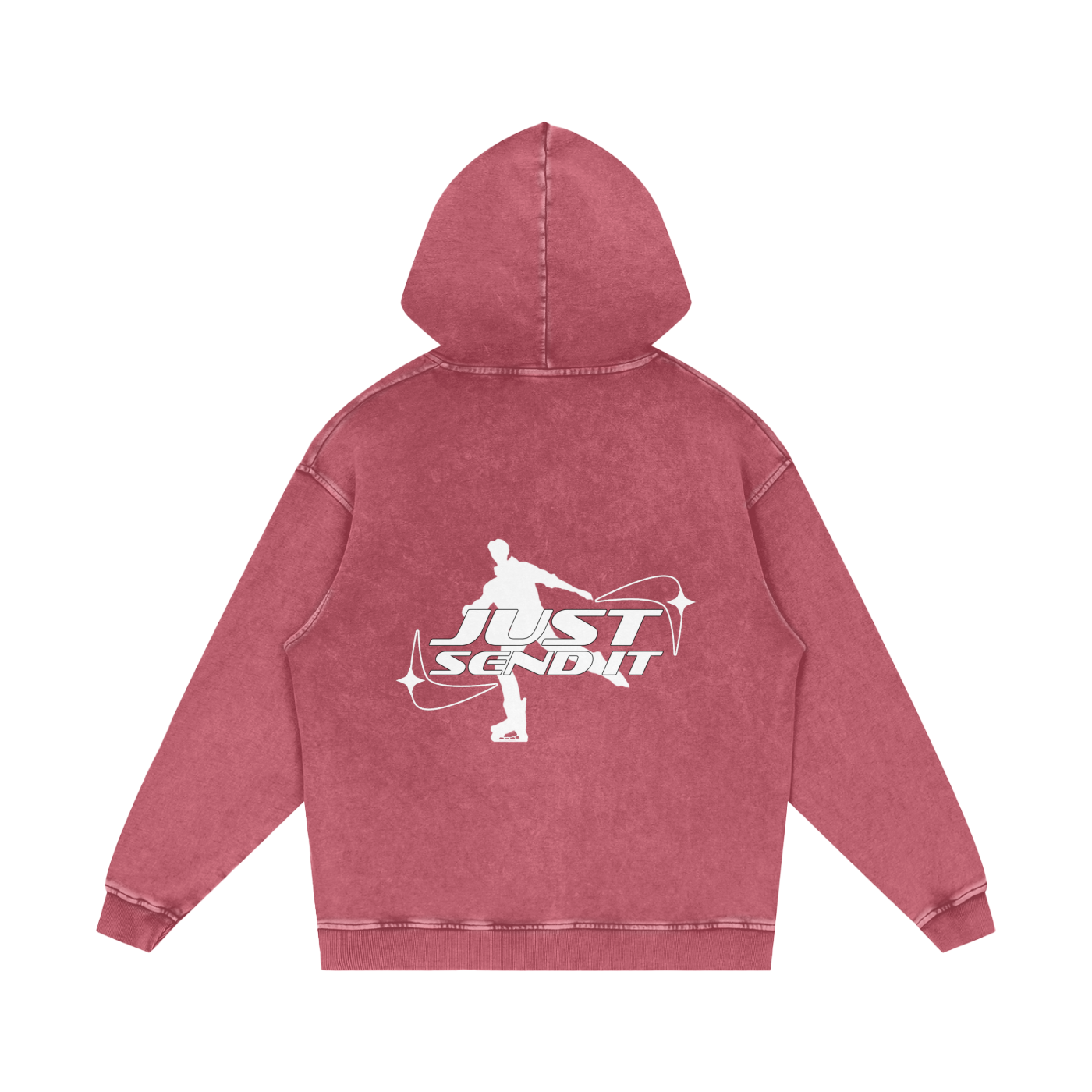 Just Send It Acid Wash Hoodie