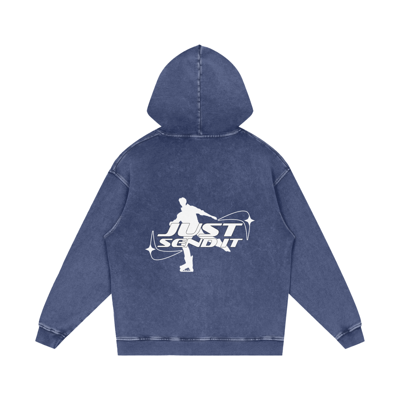 Just Send It Acid Wash Hoodie
