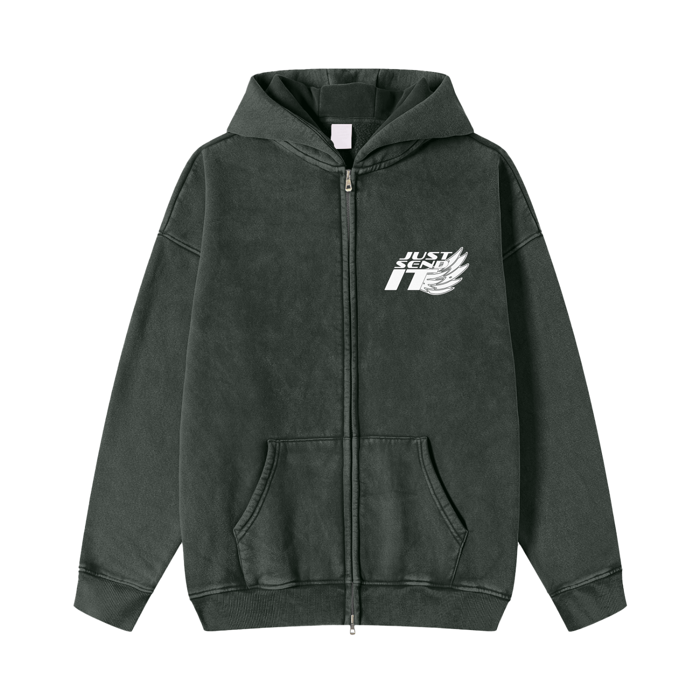 Just Send It Snow Wash Zip