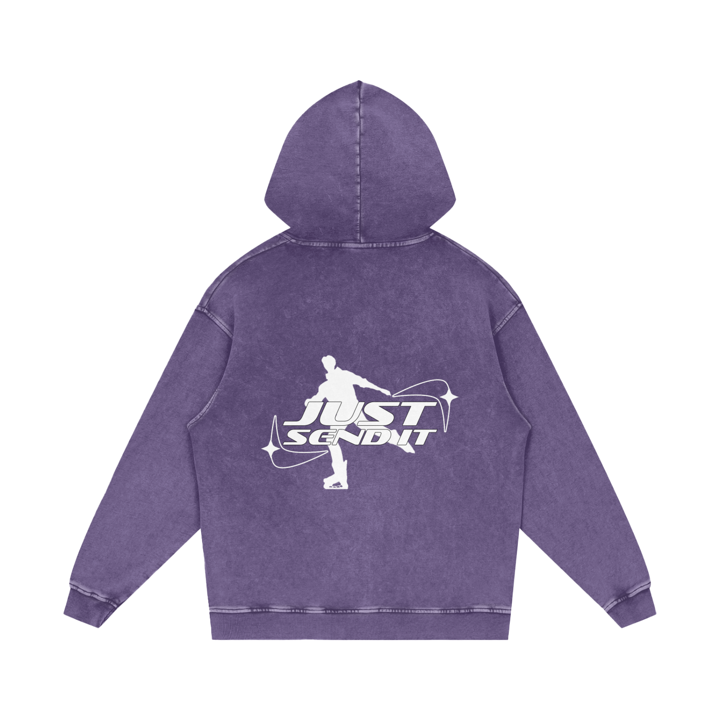Just Send It Acid Wash Hoodie
