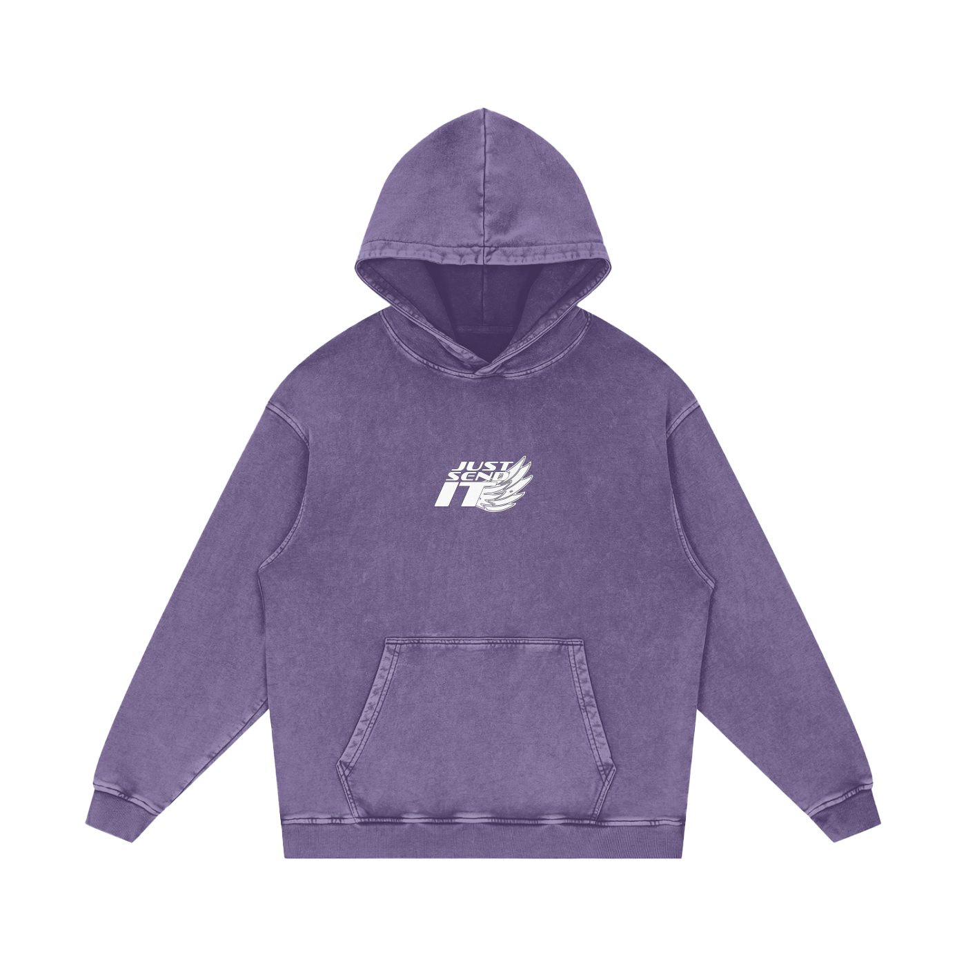 Just Send It Acid Wash Hoodie