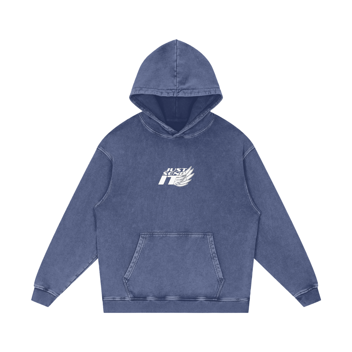 Just Send It Acid Wash Hoodie