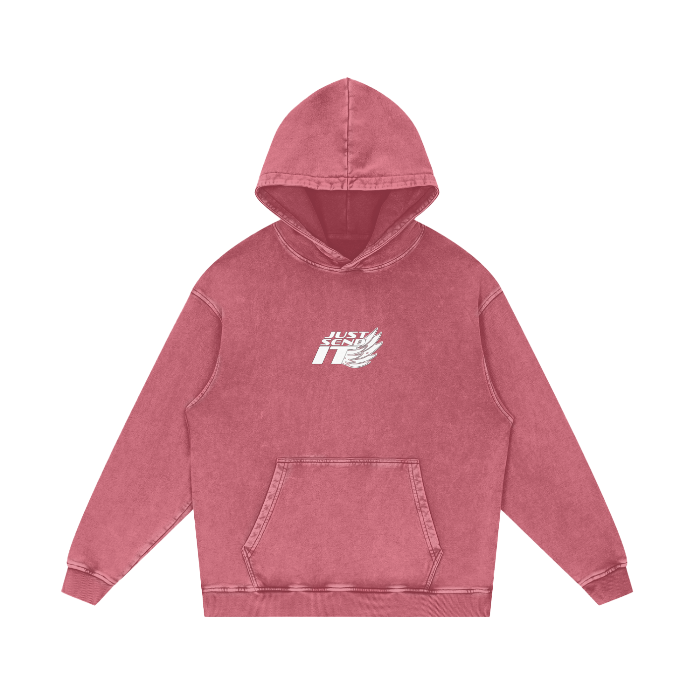 Just Send It Acid Wash Hoodie